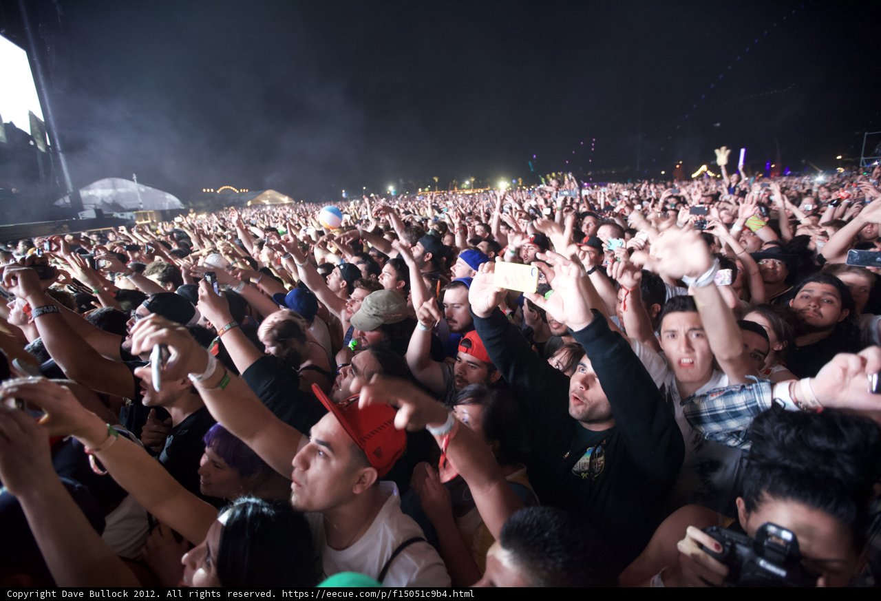 Coachella 2012: A Sea of Hands at the Concert