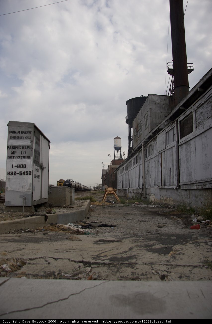 Urban Factory Landscape with Water Tower