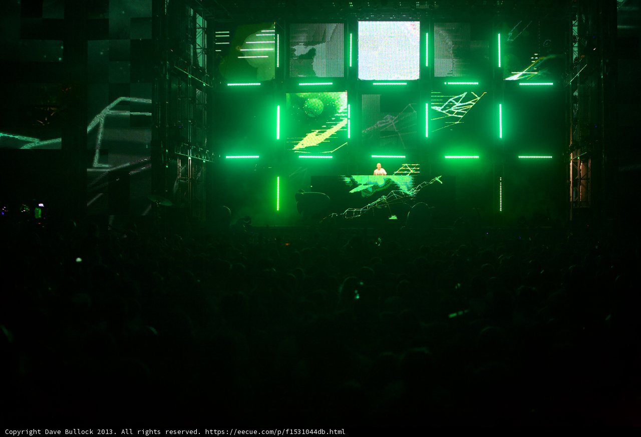Coachella Crowd on Green Screen