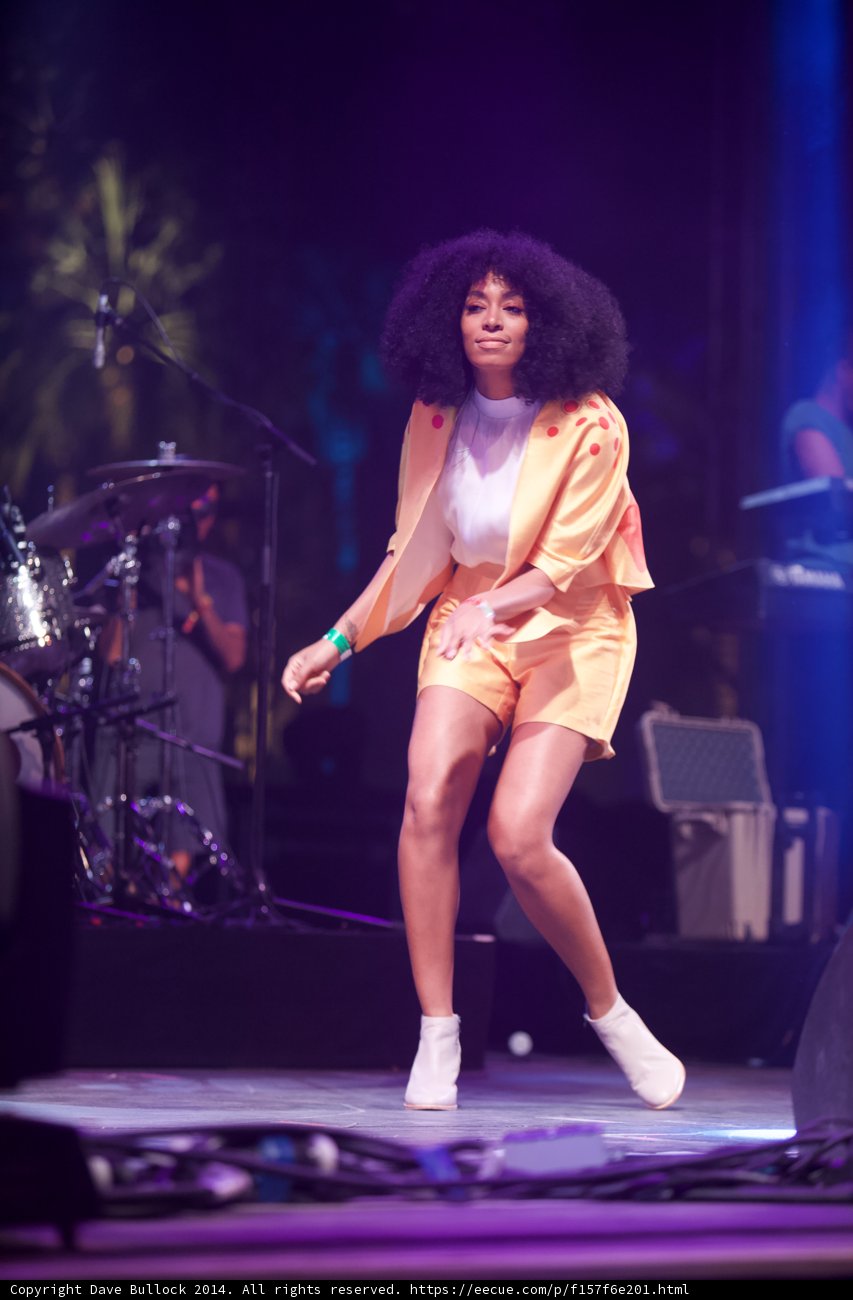 Solange Shines in Yellow on Coachella Stage