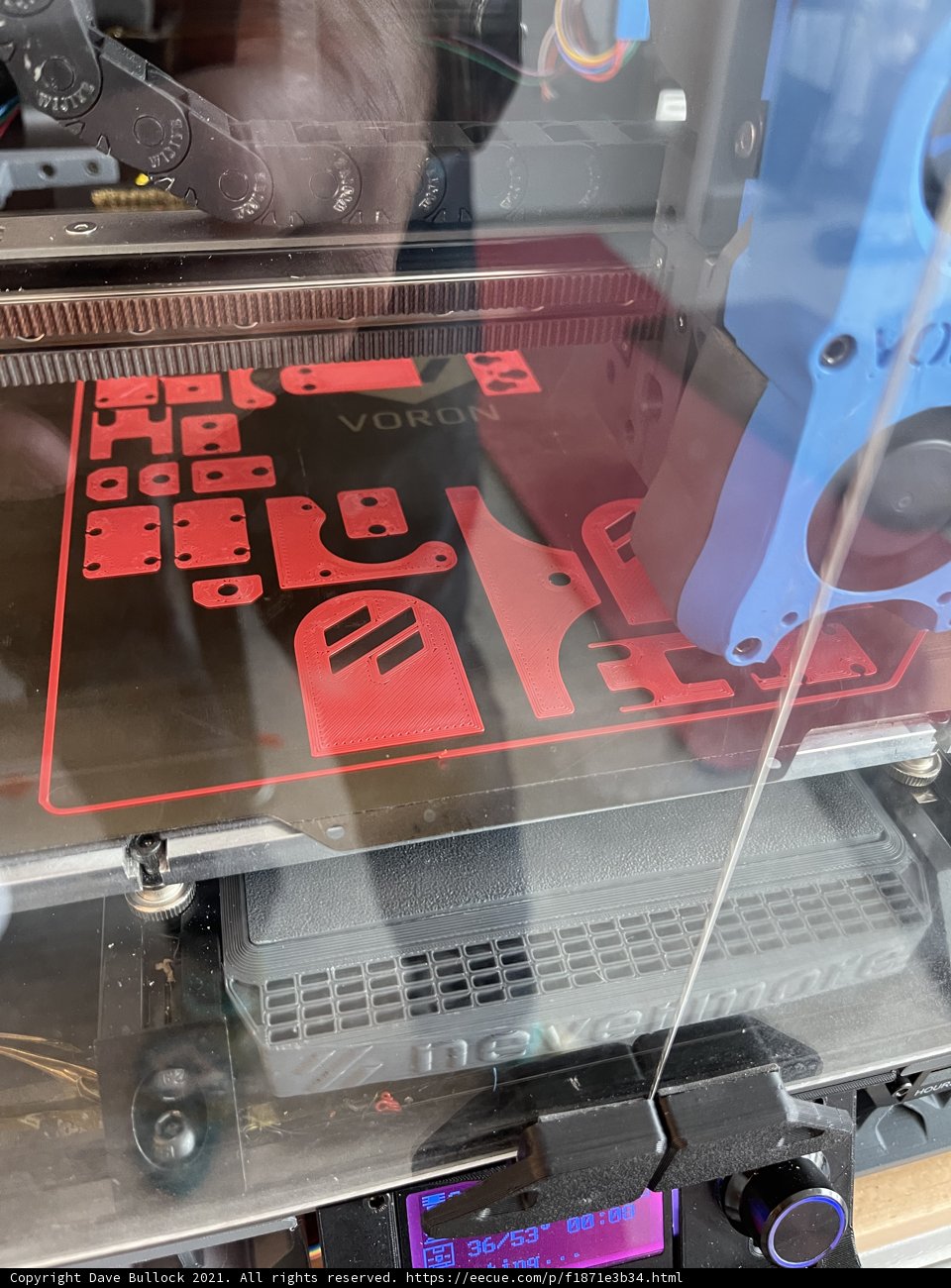 Red and Black 3D Printer