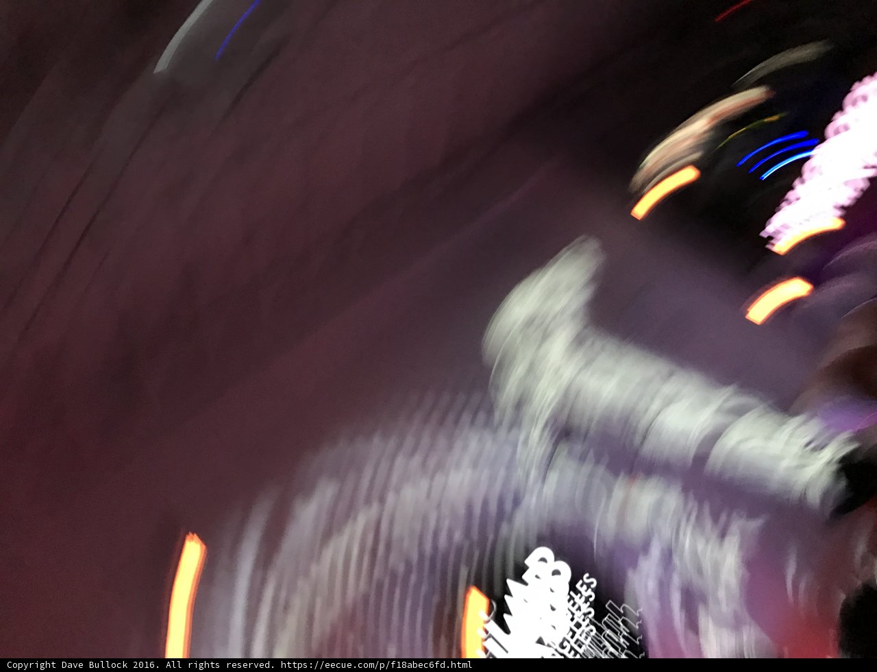 Blurry Skateboarder in the Night