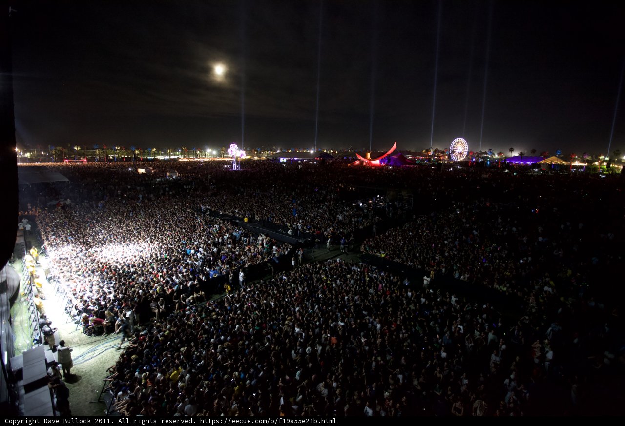 Epic Lighting: A Massive Crowd Rocks Out Under the Night Sky