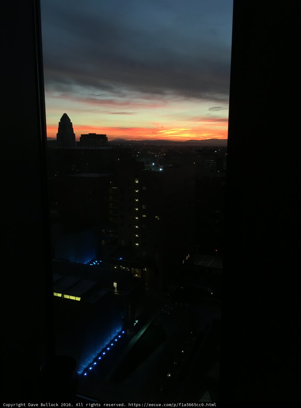 Sunset View from the Broad Building