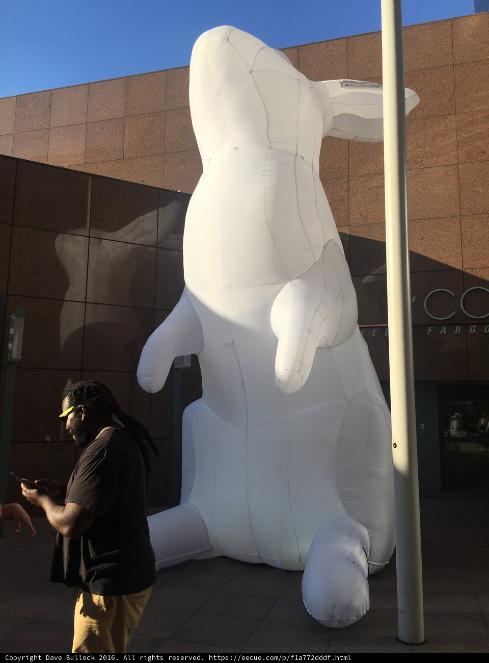 The Giant Inflatable Rabbit and the Man
