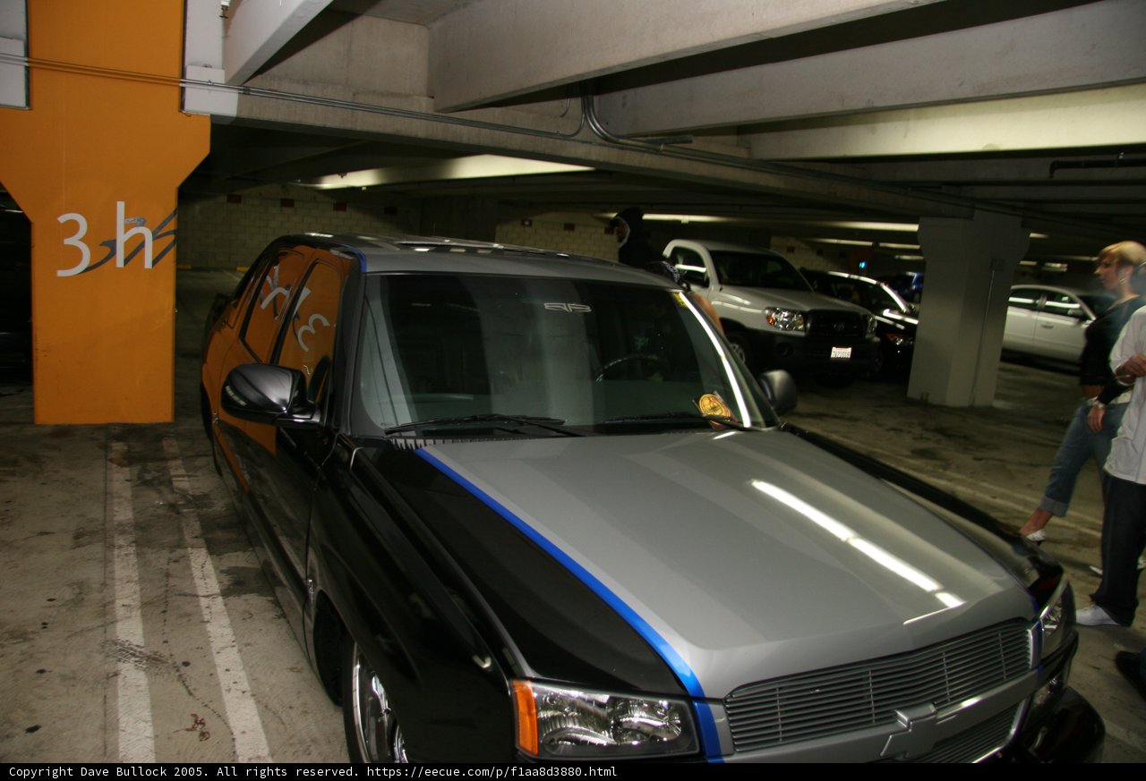 Parked Sports Car in Garage