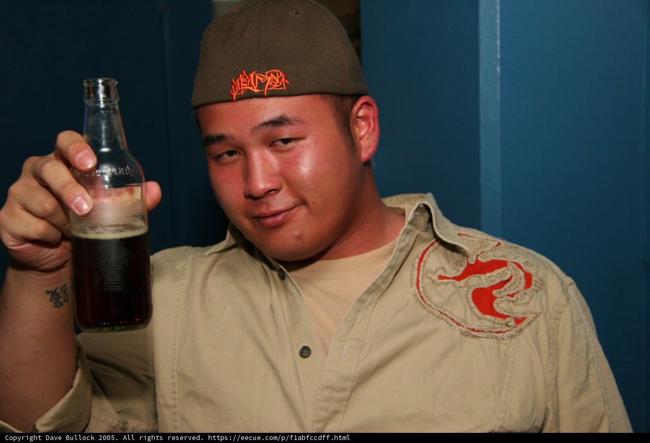 Enjoying a Cold One