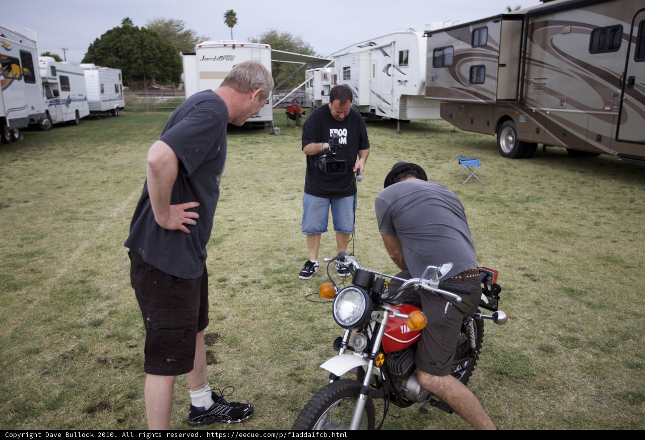 Motorcycle Mechanic at Coachella