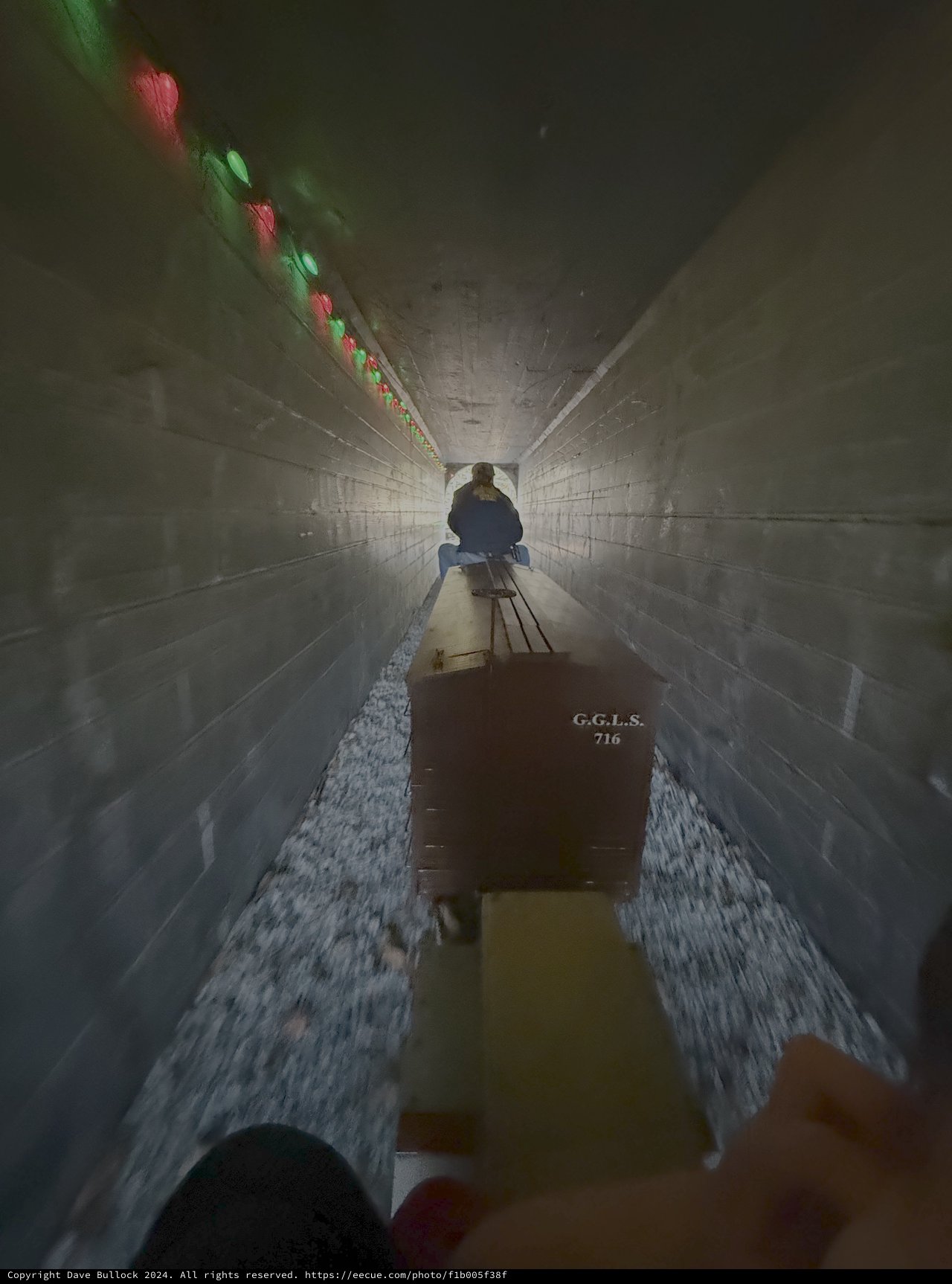 Underground Tunnel Journey with Illuminated Path