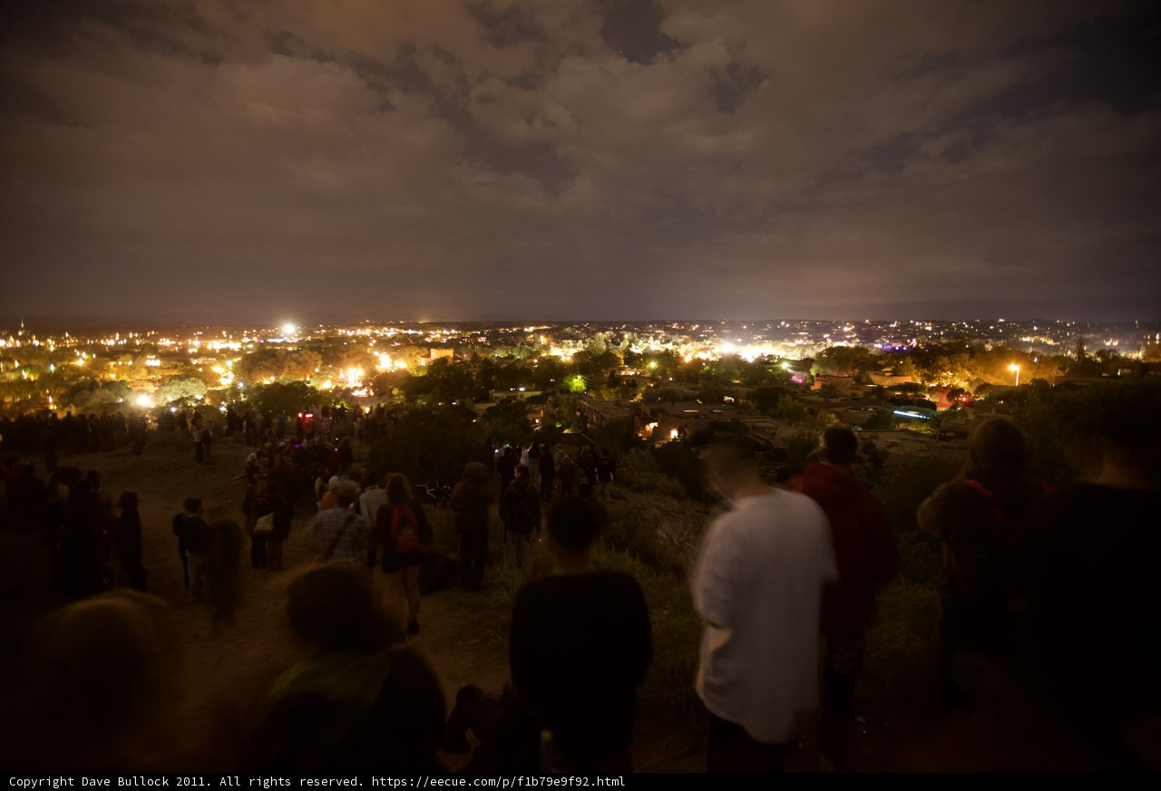 Nighttime Crowd at Santa Fe Fiesta