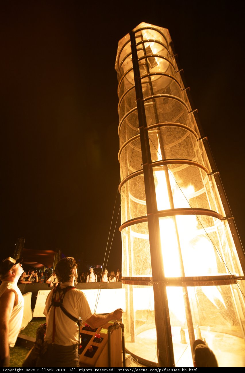 Towering Flames at Coachella