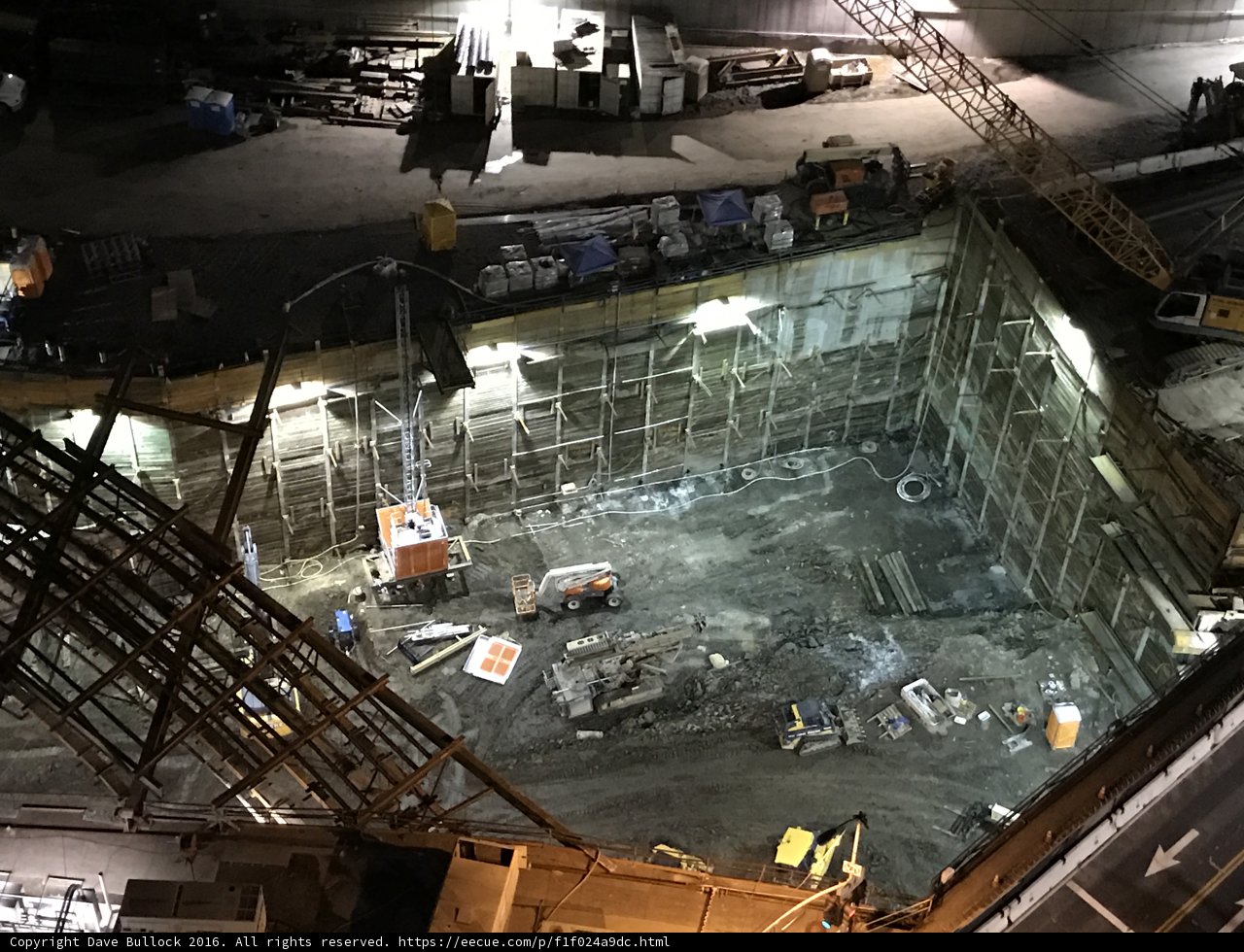 Nighttime Construction in Progress