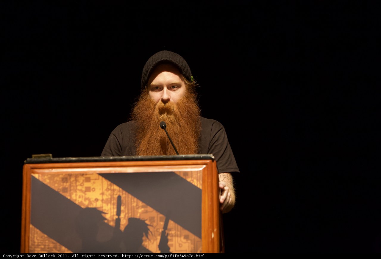 Red Bearded Man Takes the Stage