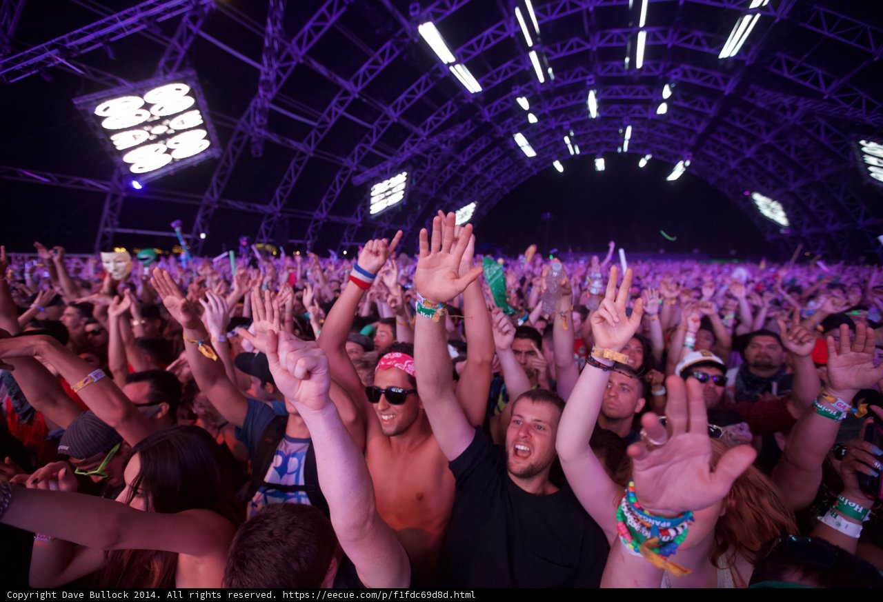 Urban Nightlife at Coachella Music Festival