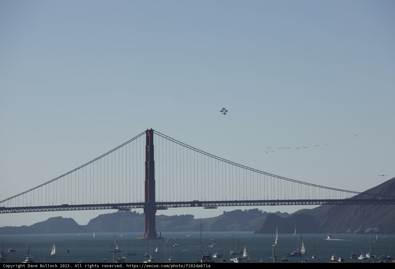 Aerial Grace Over The Bay Bridge