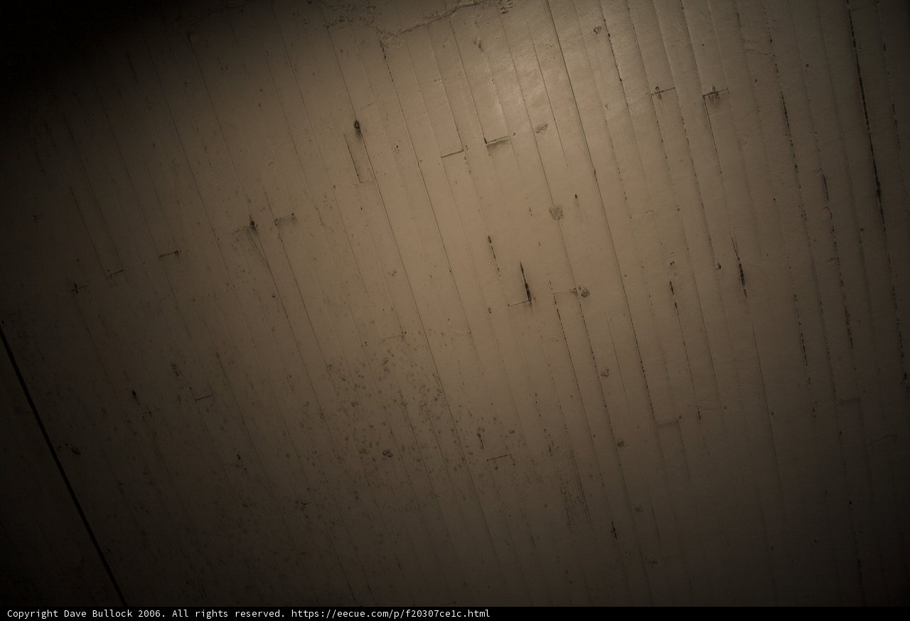 Scratched plywood wall