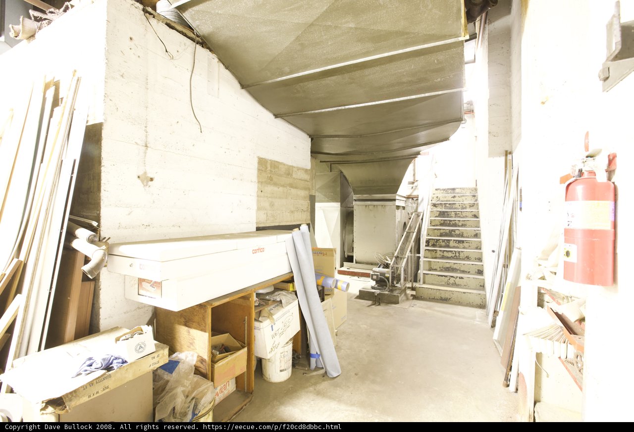 Inside the Wilshire Temple's Room with a Wall Ladder