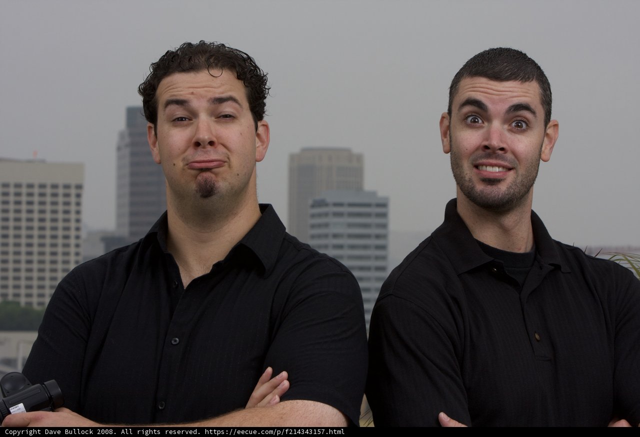Two Men Smiling at the Metropolis