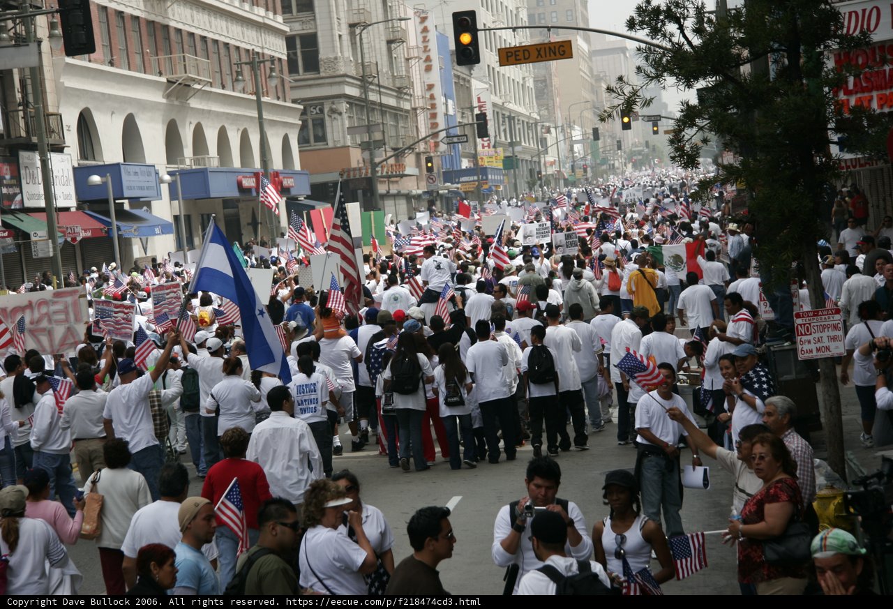 City Street Overflowing with People
