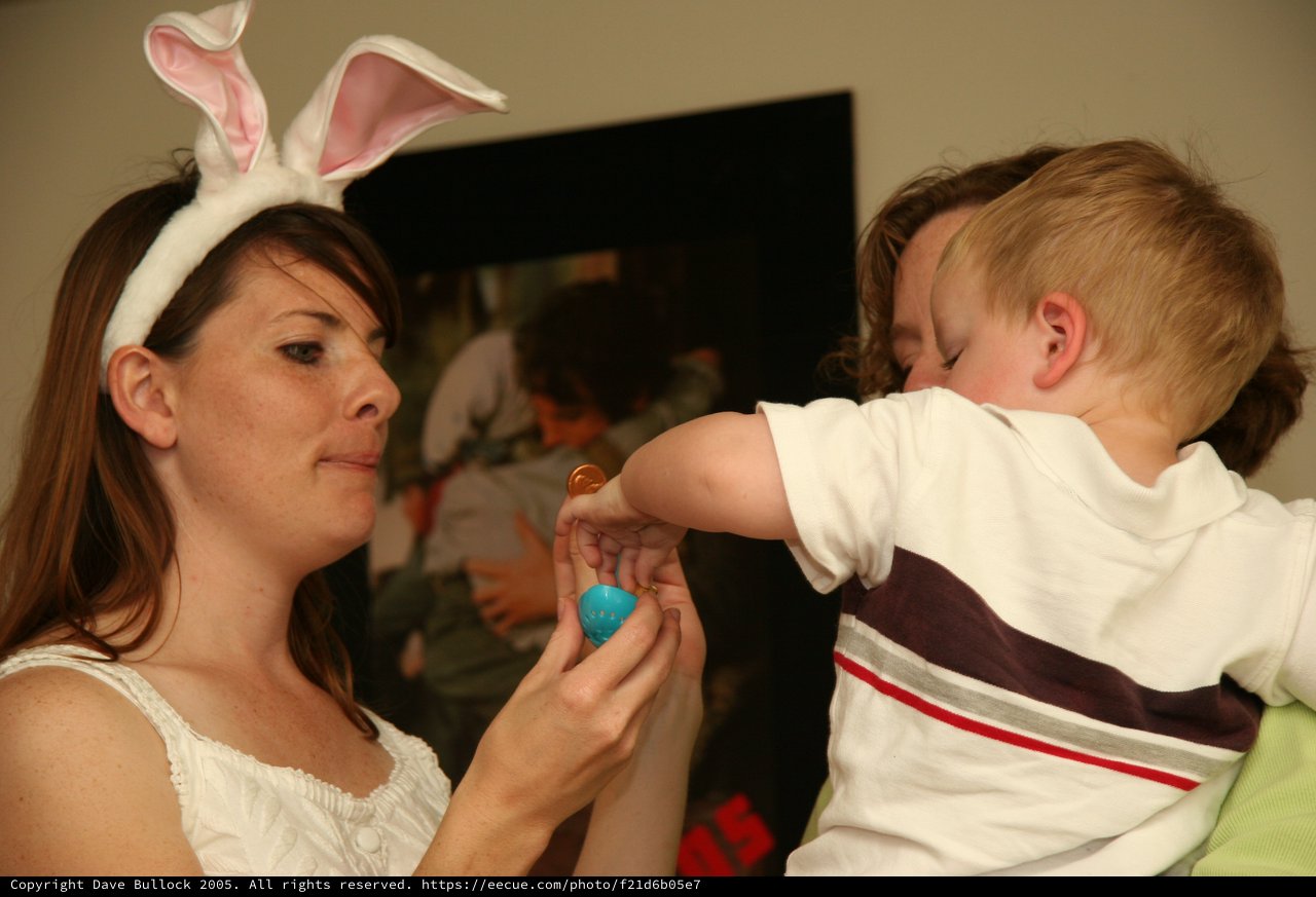 Easter Bunny Mom Shares Holiday Joy with Toddler