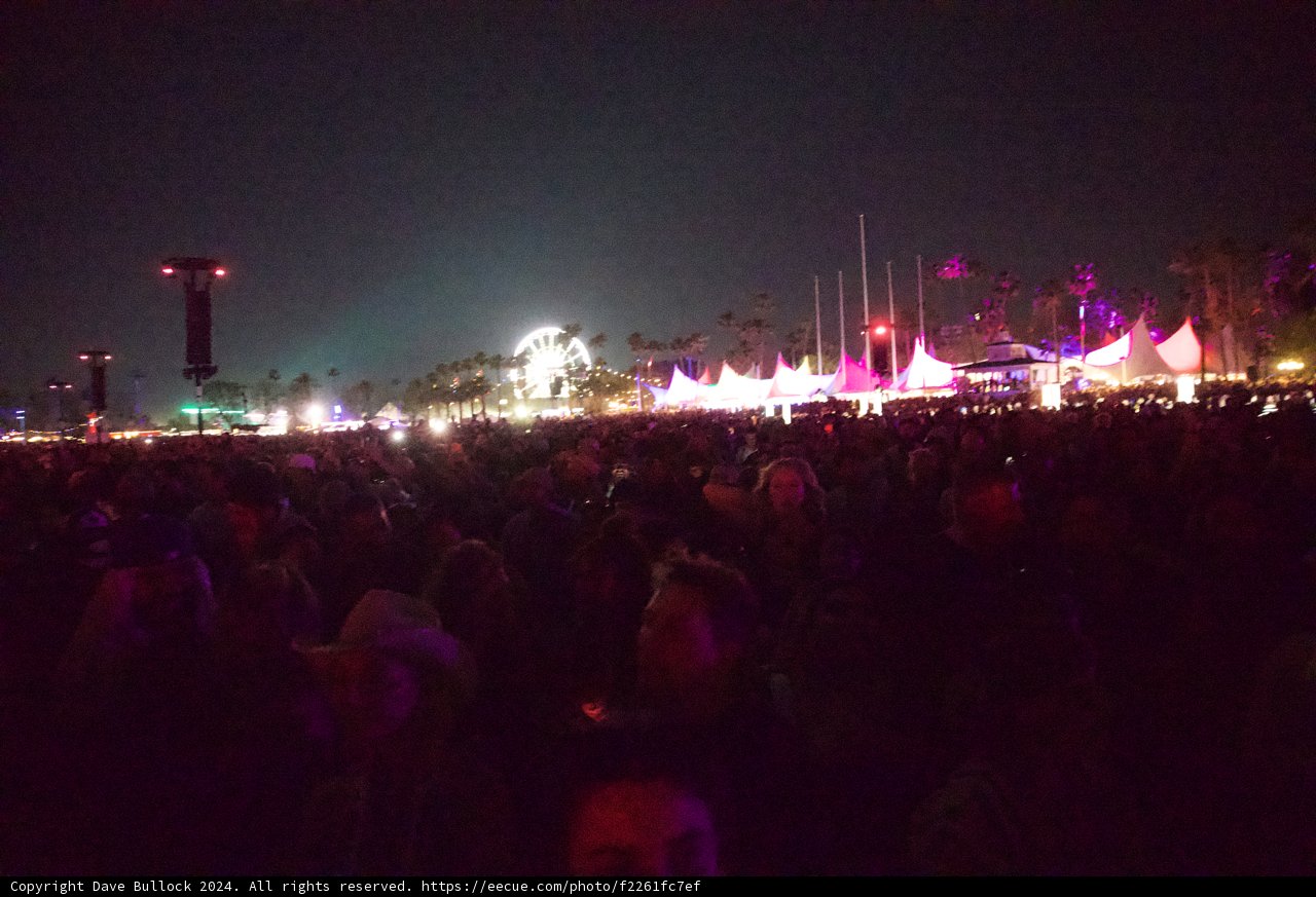 Vibrant Nights at Coachella 2024: A Festive Sea of Faces Under the Starlit Sky