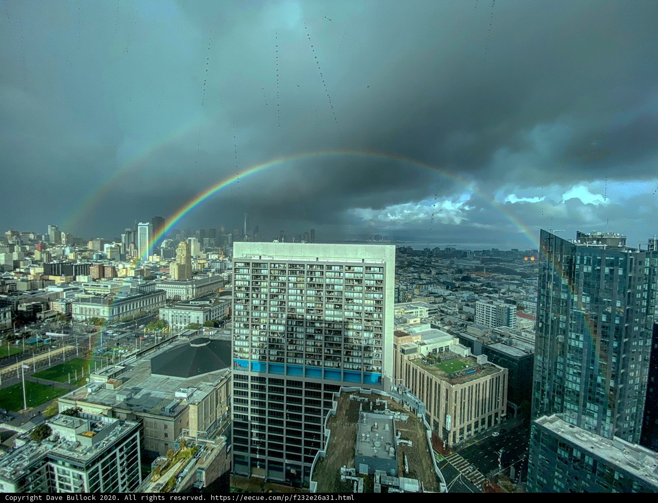 Rainbow Over the San Francisco Skyline