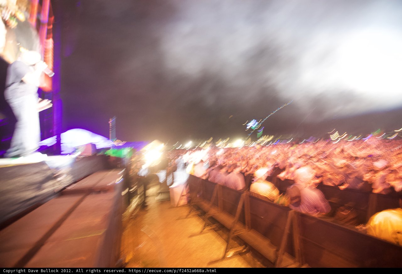Blurry Night at the Rock Concert