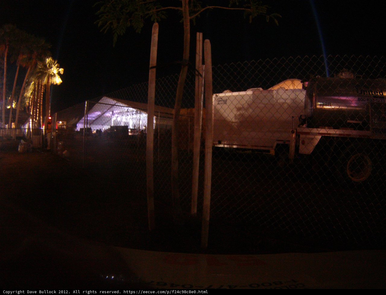 Parked Truck at Night