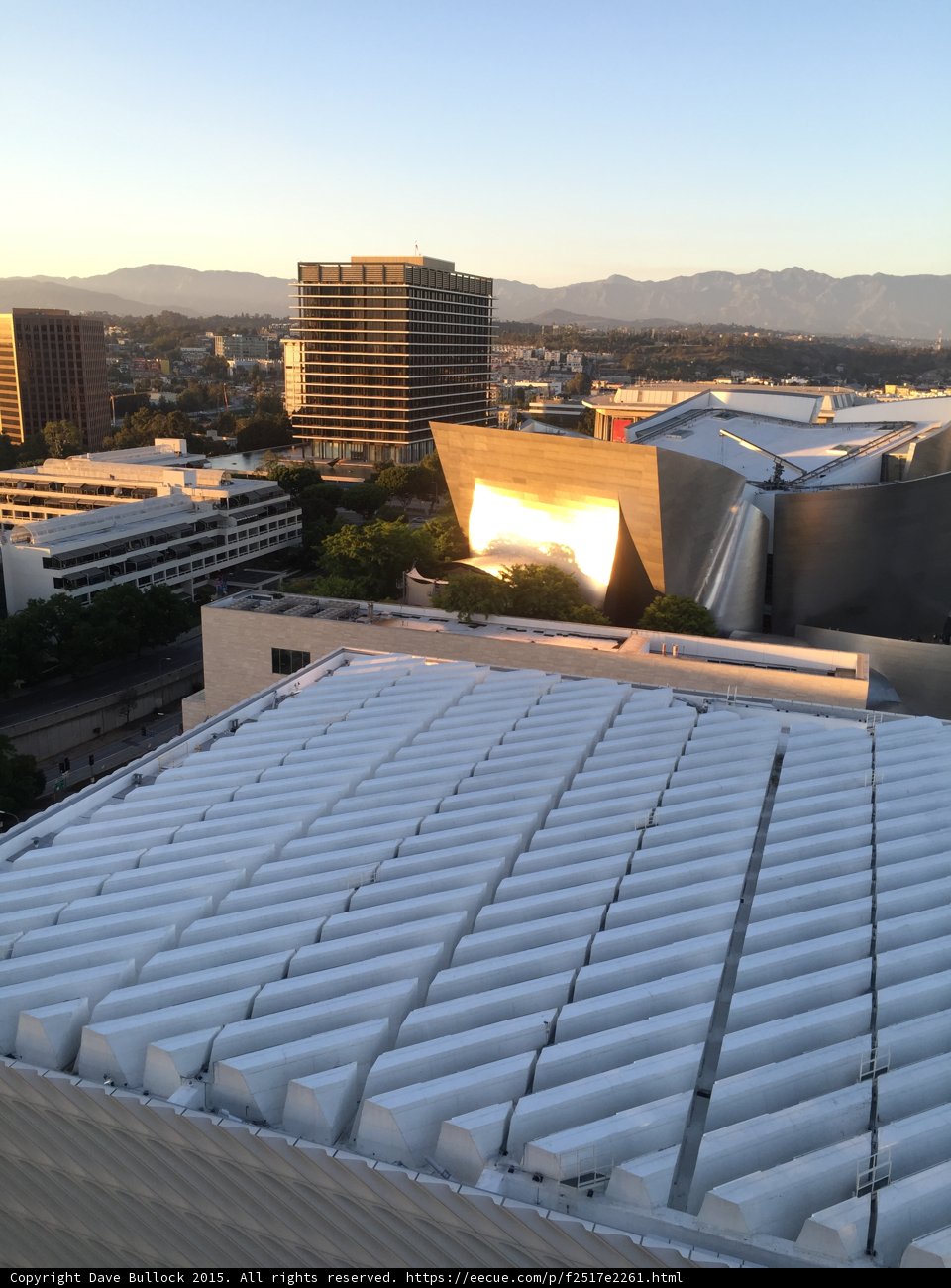 Disney Hall and Mountains