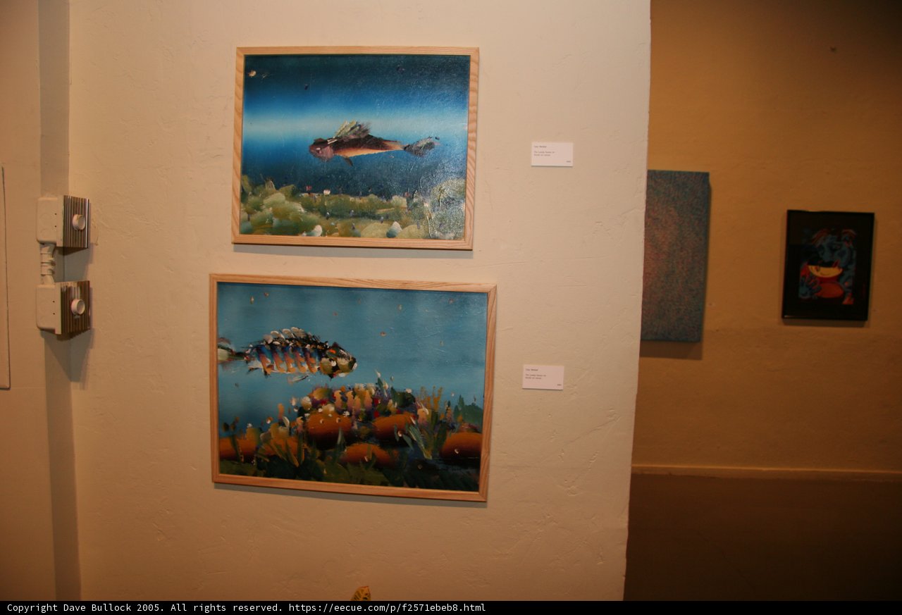A Duet of Fish Paintings