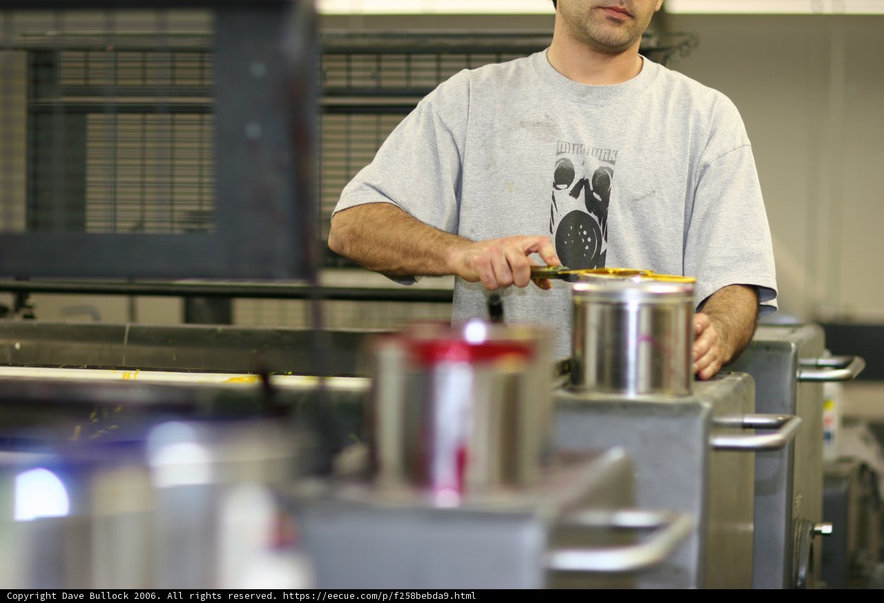 Gray T-Shirt in the Cafeteria