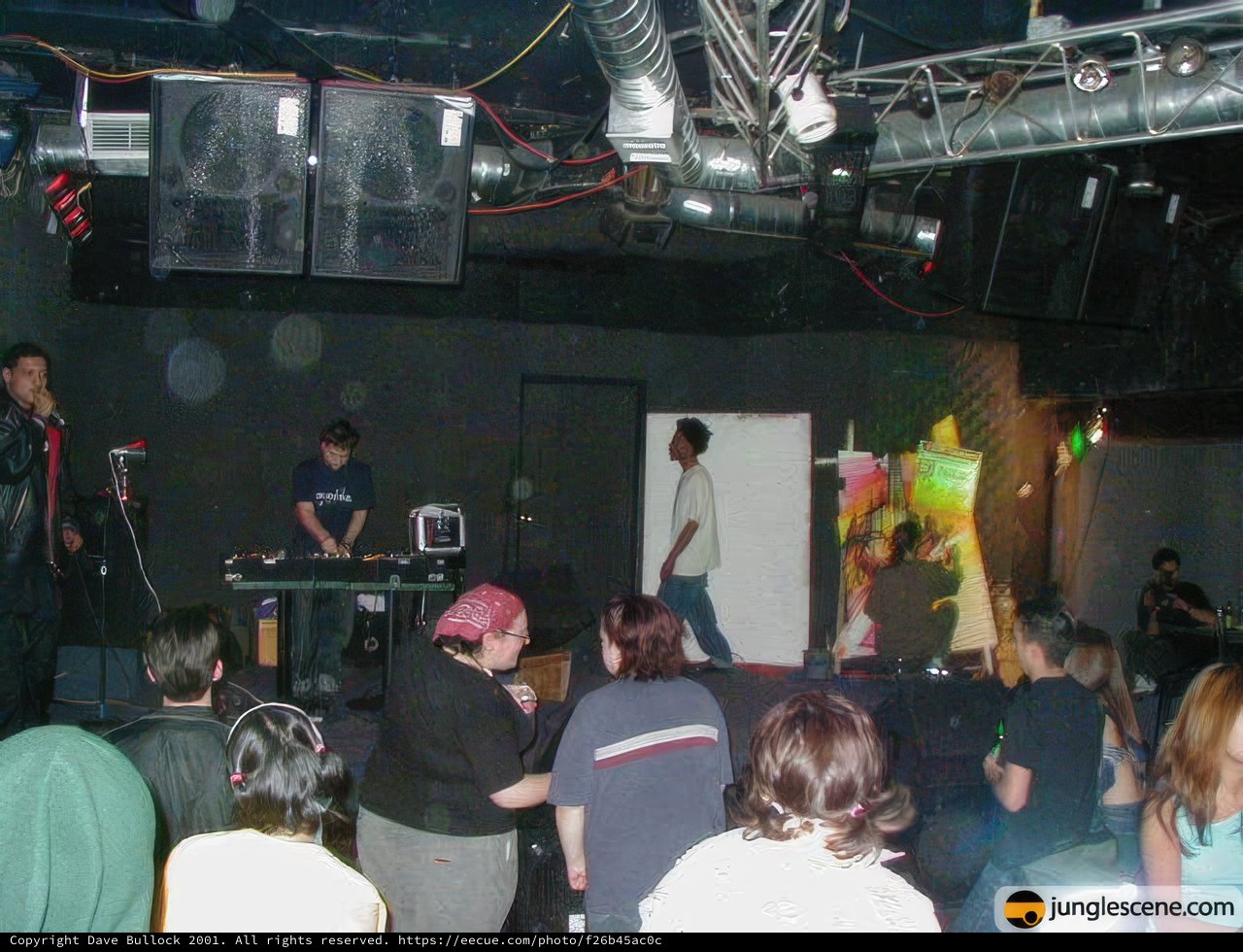 Koncrete Jungle Nightclub Crowd Gathers for DJ Performance