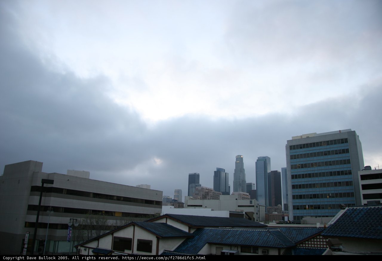 Cityscape under a Moody Sky