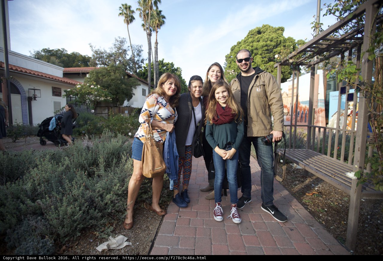 Group Photo on a Brick Walkway