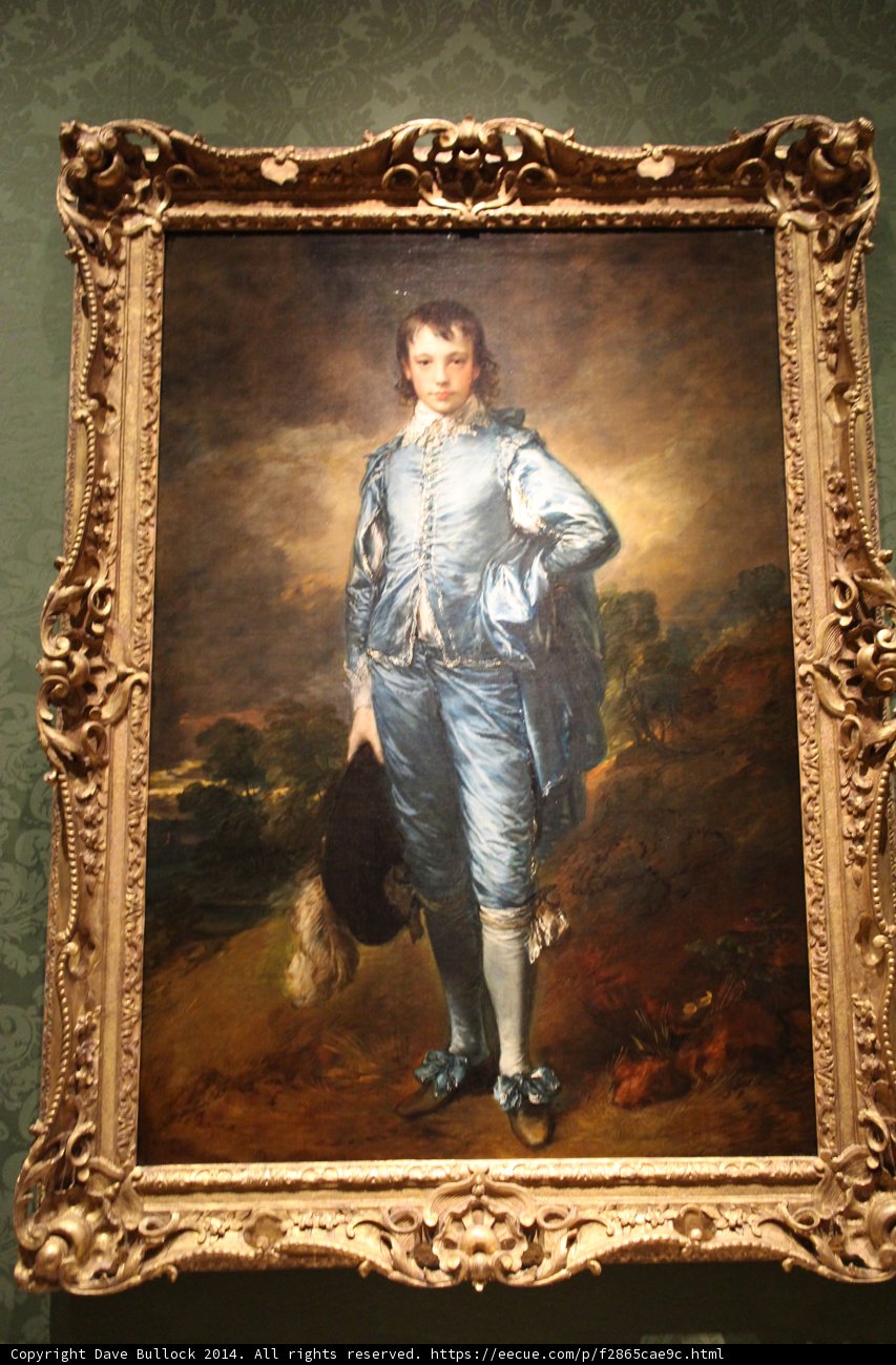 Portrait of a Young Man in Blue Clothes