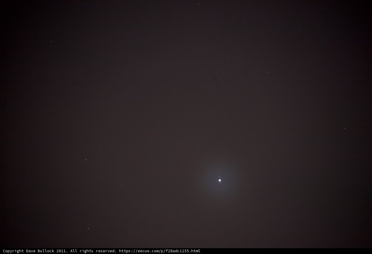 Mysterious White Object in Night Sky