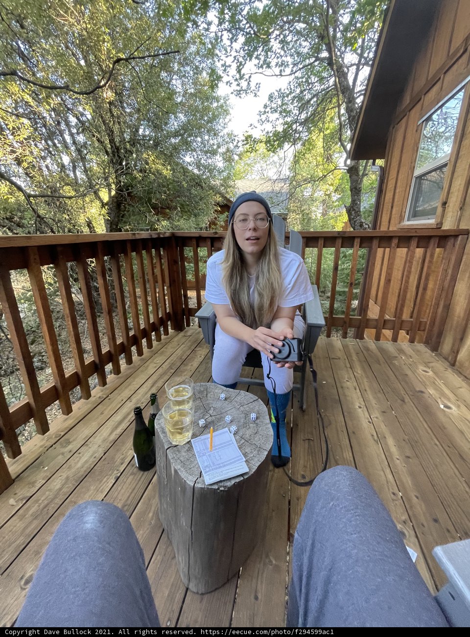 Relaxing on the Deck