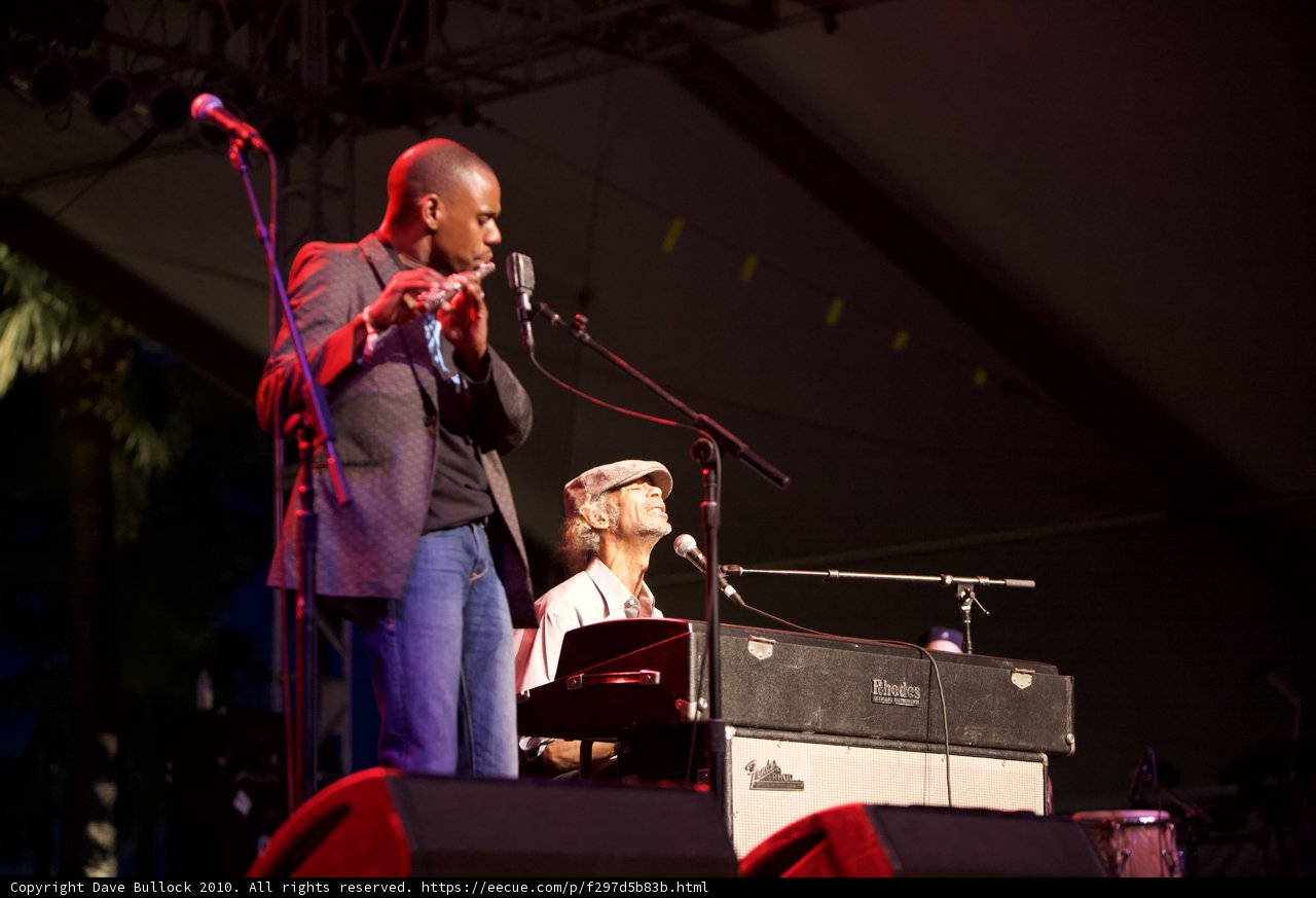Freddie Stone and Band Rocking the Stage at Coachella 2010