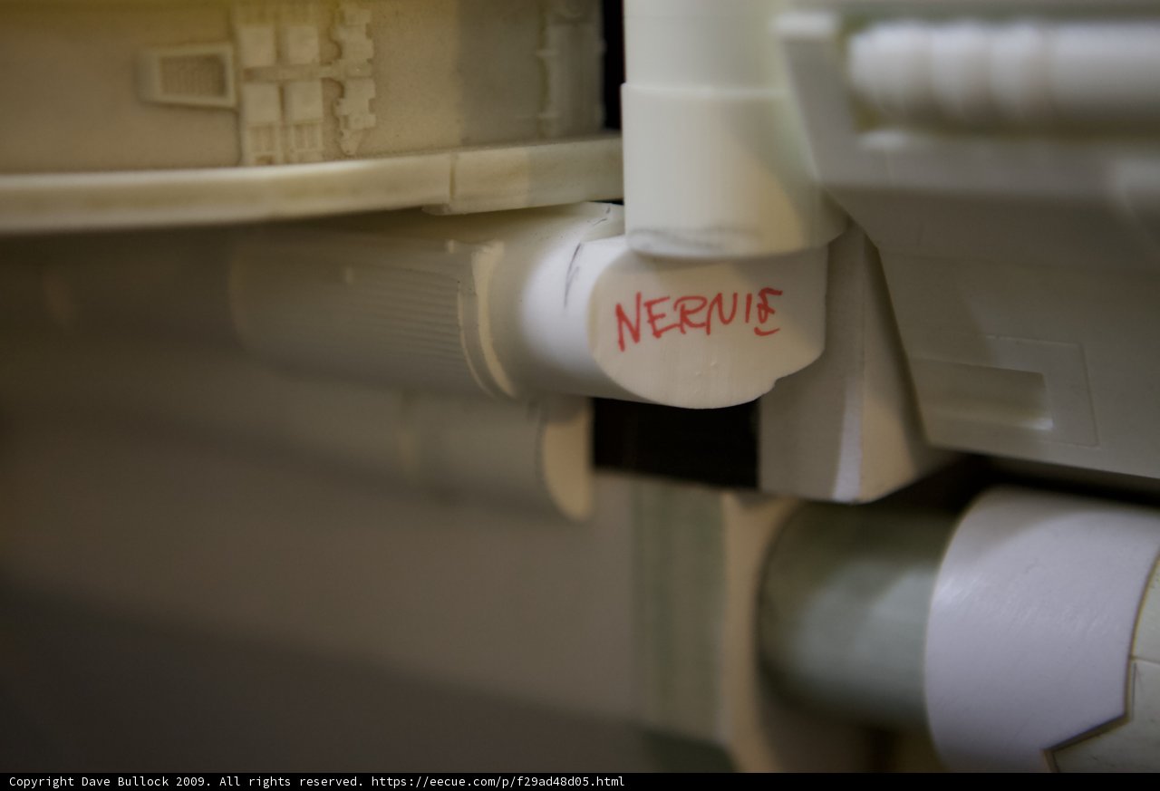 Plumbing Label on Toilet