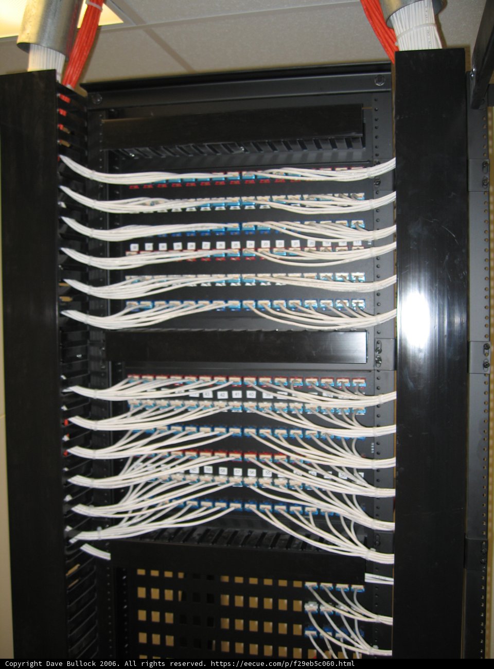 Wires Galore in the Server Room