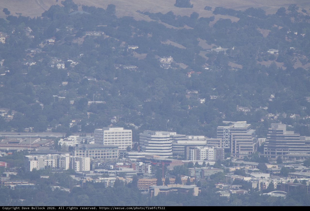 Hazy Bay Area Cityscape from Mount Diablo