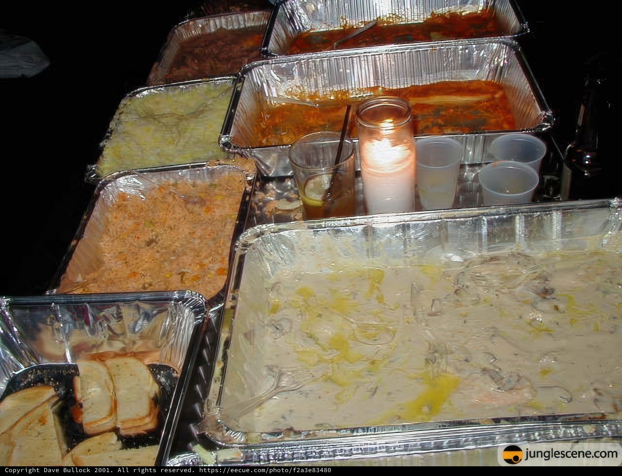 Lunch buffet at the cafetaria