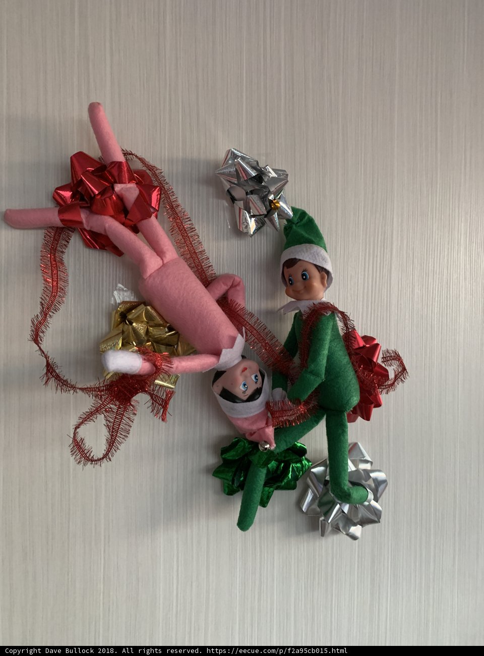 Three Baby Elves with Cord Hats