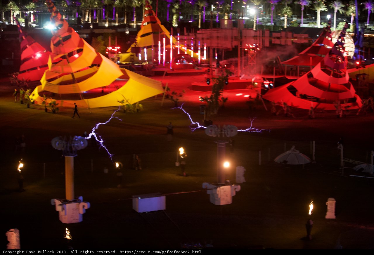 Illuminated Tent at Coachella