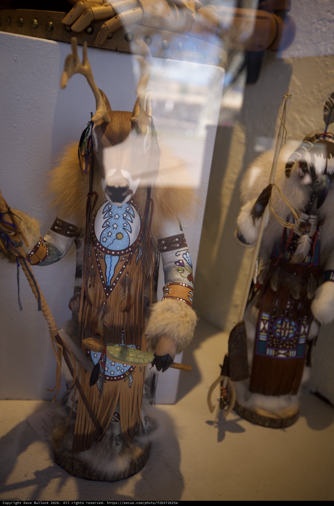 Traditional Native American Kachina Dolls Display