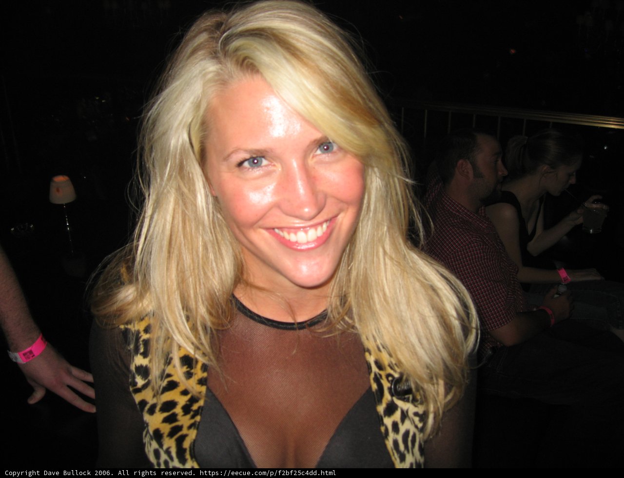 Blonde Woman at Night Club