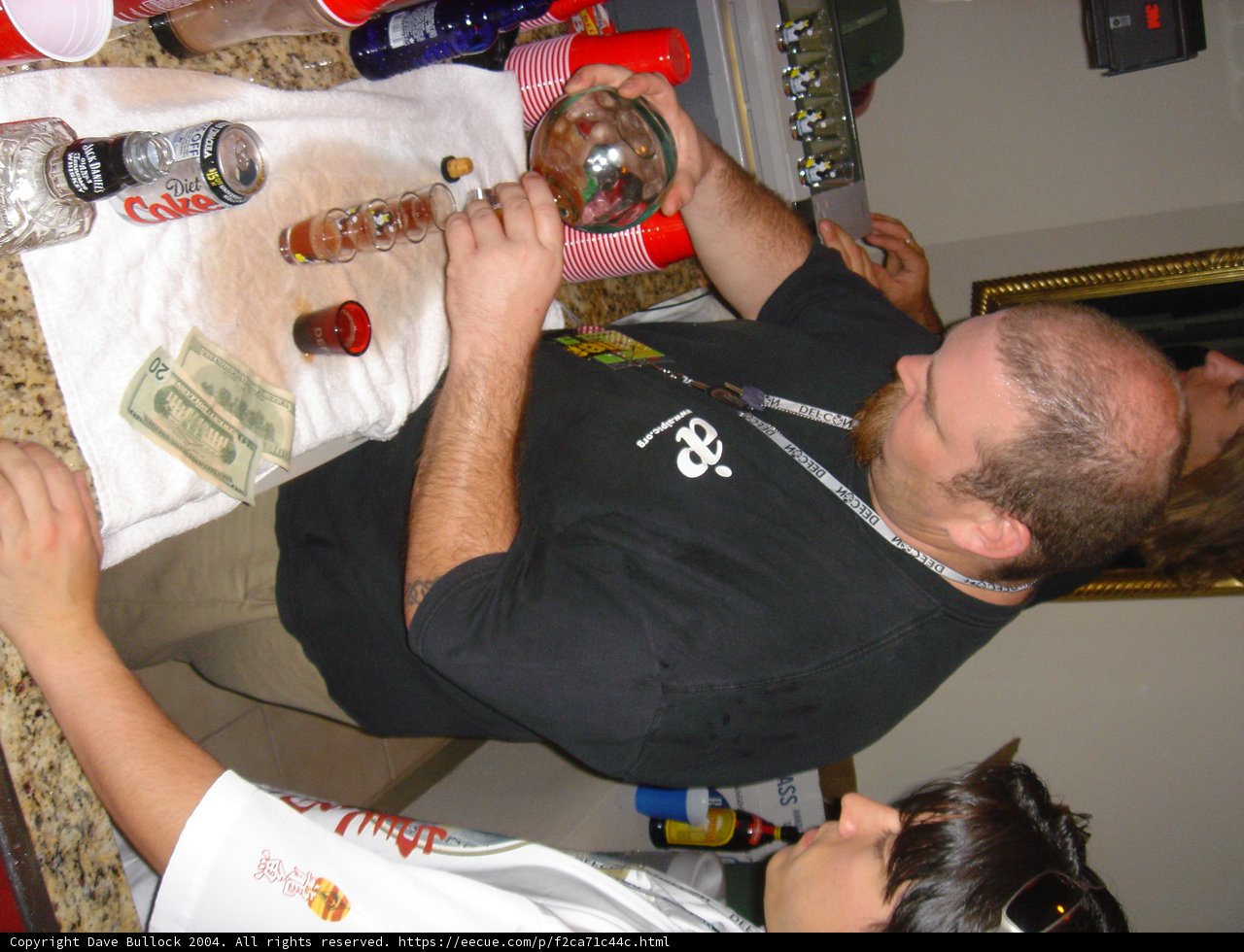 Black Shirt and Beer