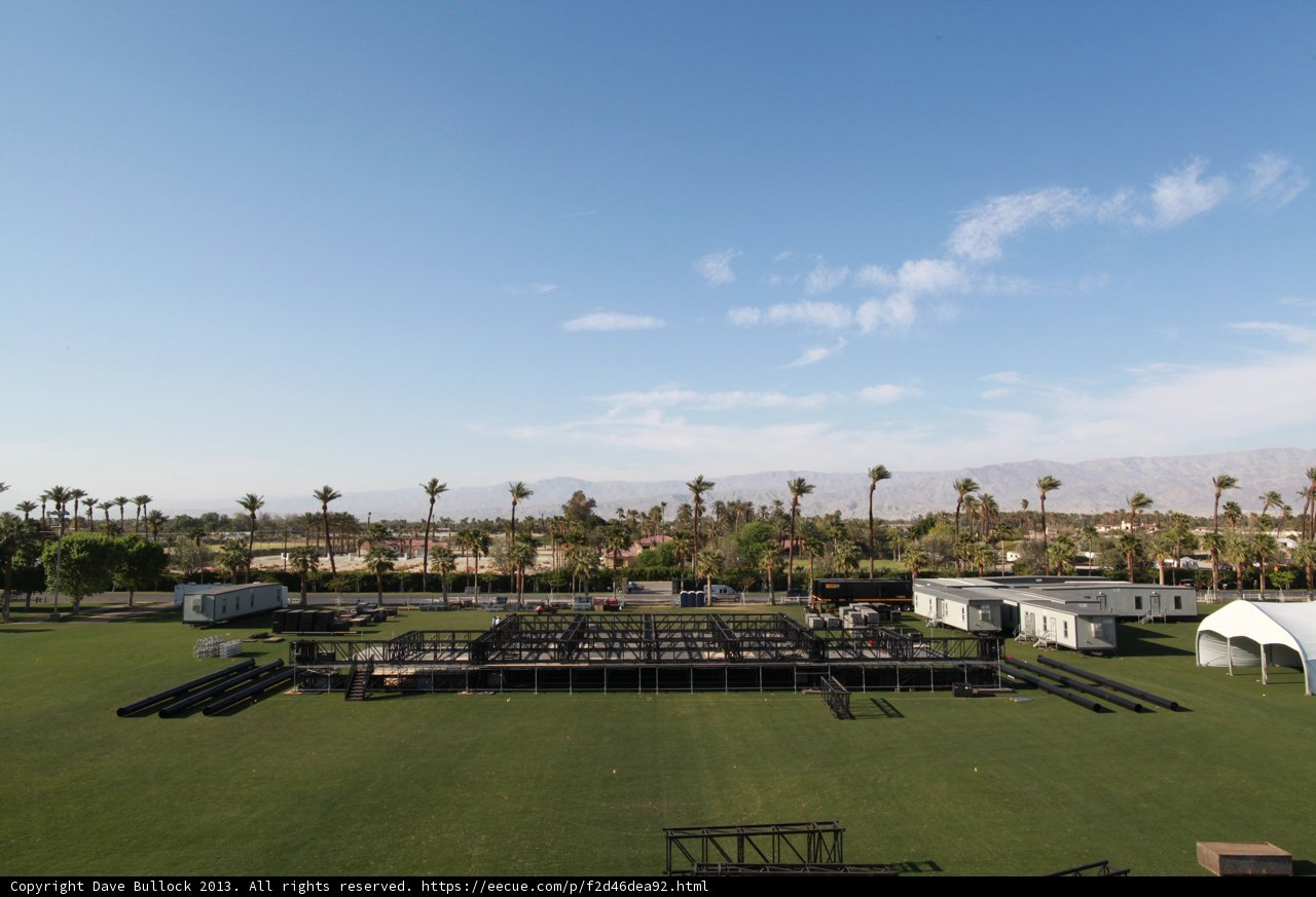 Coachella Weekend 2: Aerial View of Tent and Field