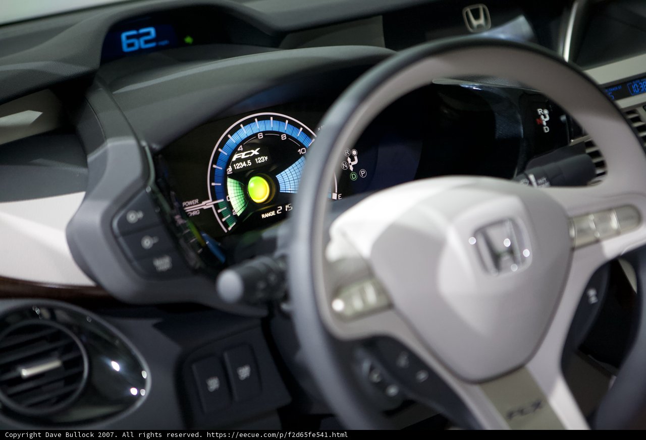 Honda Vehicle's Dashboard and Steering Wheel