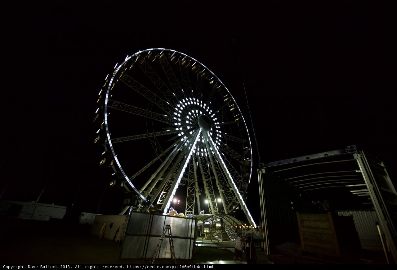 Bright Lights on the Ferris Wheel